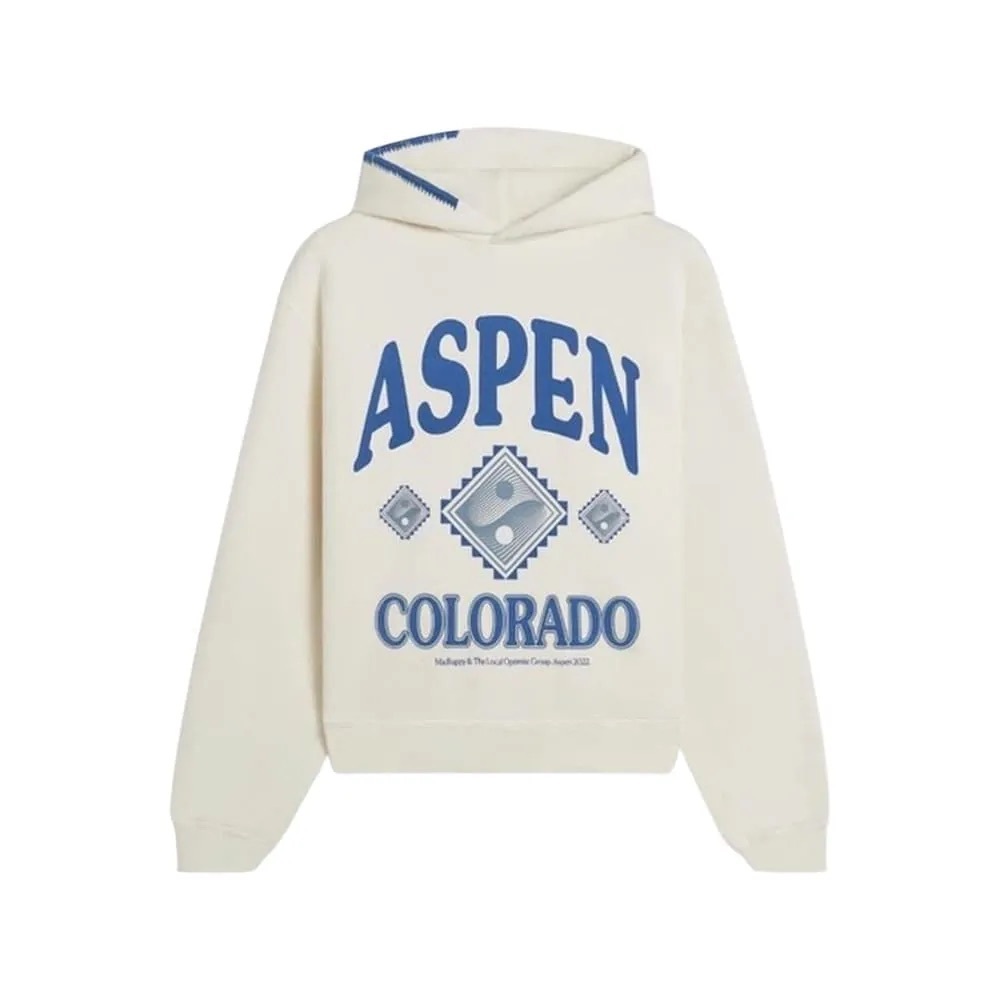 🎿Madhappy Aspen Colorado Cream Hoodie, Size Large (Unisex)